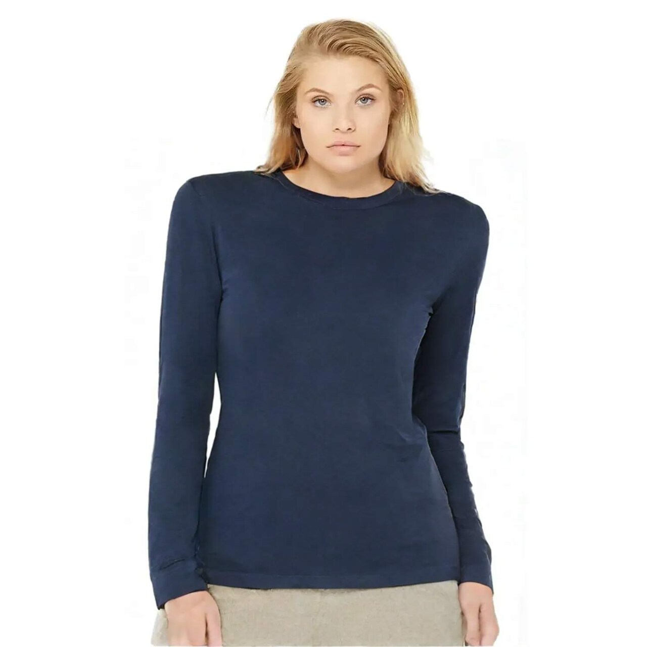 BELLA + CANVAS® Unisex Triblend Long Sleeve Tee Lightweight Retail Fit Airlume Blend Everyday Casual Shirt